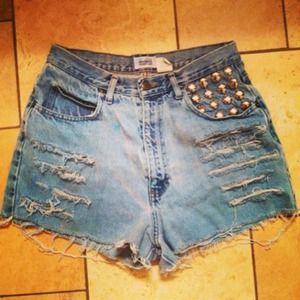 High waist shorts