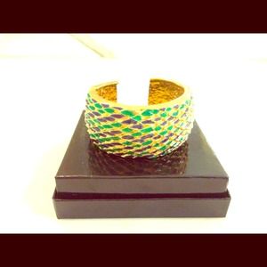 Gold and colorful bangle