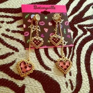 Betsy Johnson earrings . 💓💕