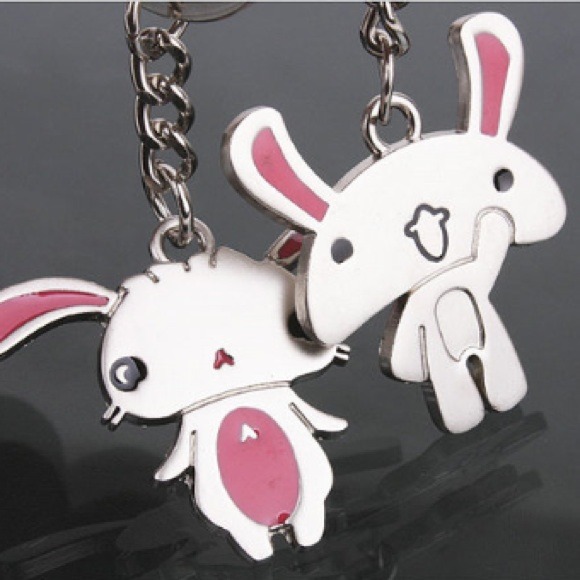 Jewelry - ⚠ SOLD ⚠ Cute Couple keychain Bunny Rabbit