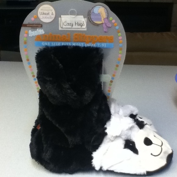 Cute panda aromatherapy slippers by Cozy Hugs! NWT