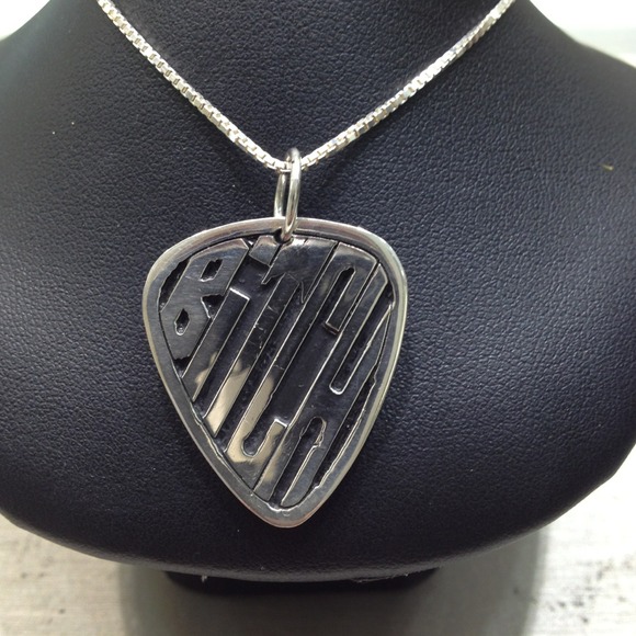 Guitar Pick charm/necklace by Outshine Designs.
