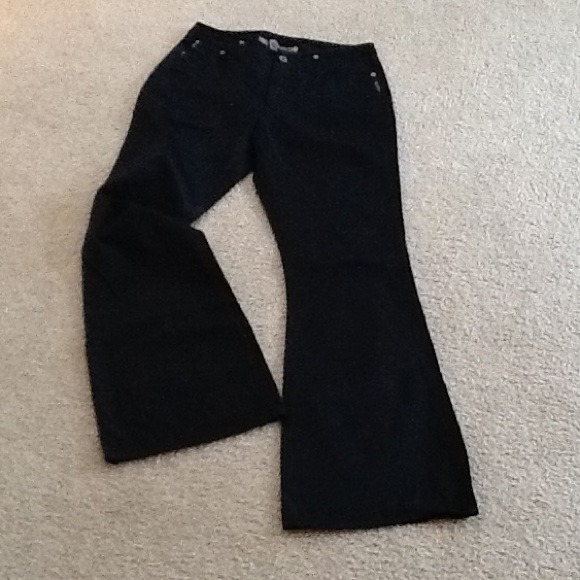 Silver Brand Black Pants, wide flare legs