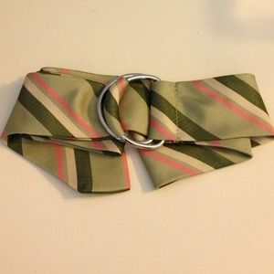 Green fabric belt