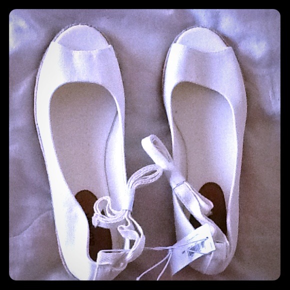 White espadrilles
