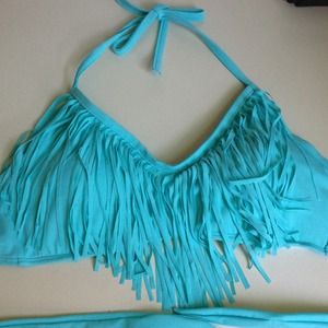 Fringe bikini top