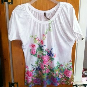 Brand new, never worn soft floral top