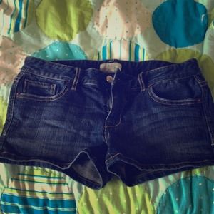 Super cute dark wash Aeropostale jean shorts!
