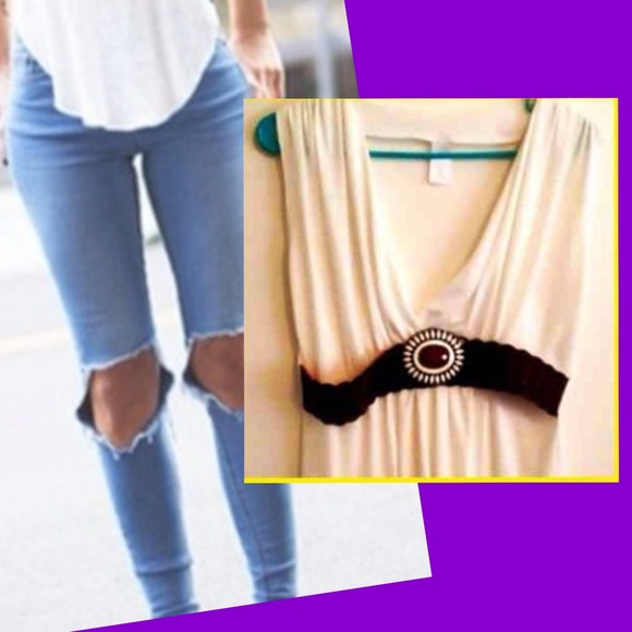 White Tunic Top W/Belt