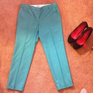 *REDUCED* J crew Capri teal pants