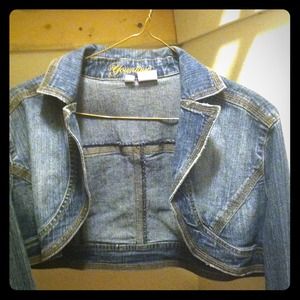 Long sleeved jean blazer