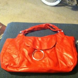 Red handbag