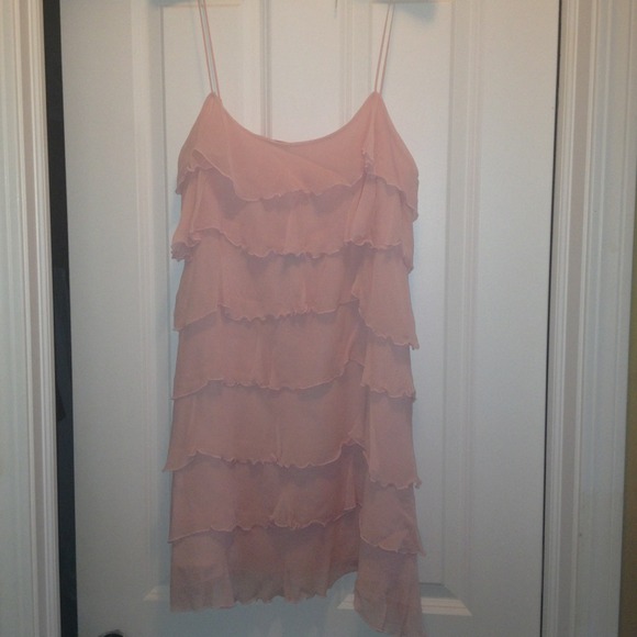 Silk light pink dess