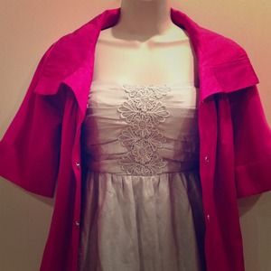 Baby blue lace tube dress