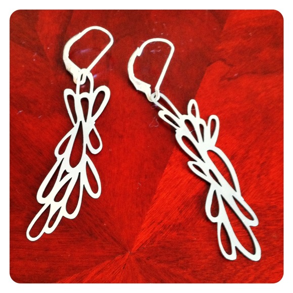 Modern laser-cut earrings