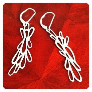 Modern laser-cut earrings