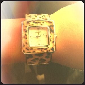 Leopard print watch