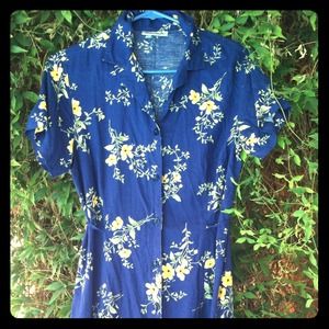 50's style button up dress
