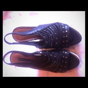 ON HOLD!!!!!Black Summer wedge