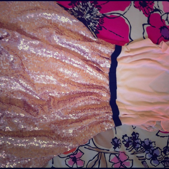 Pink sequin dress