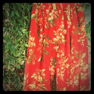 Floral Print Genie Pants