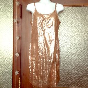 Pink sequin dress -- shimmery and timeless!