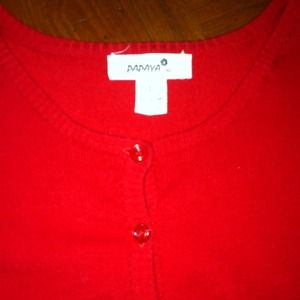 Red papaya cardigan size large
