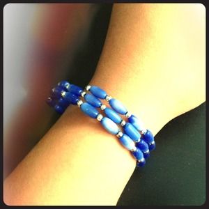 Lovely blue bracelet.
