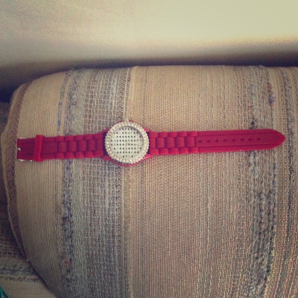 Burgundy watch