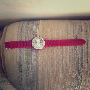 Burgundy watch