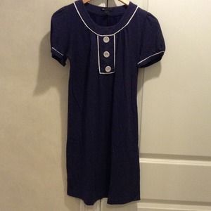 NNG white dot dress