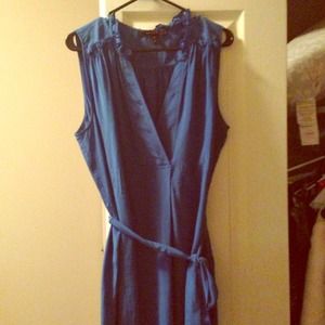 BCBG Blue Silk Dress