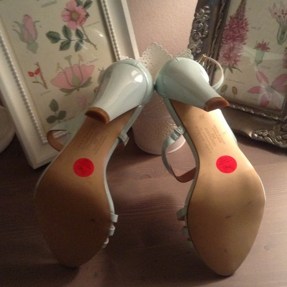 ⛔SOLD⛔new Zara Mint Patent leather sandals Sz 36 - Picture 4 of 4