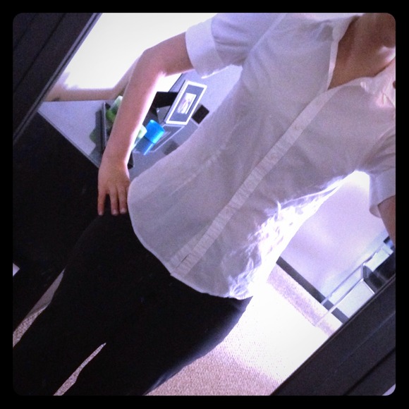 White collared top