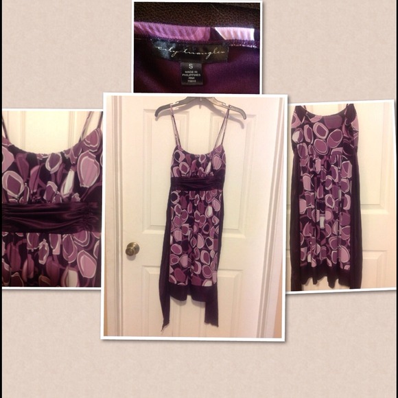 Purple Dress for parties. Goes to about the knees