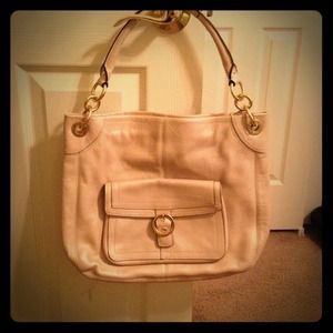 Pink Metallic Tote, Coach Bag