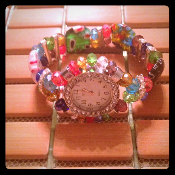 ⛔REDUCED🔻Beautiful Beaded Watch - Picture 1 of 3