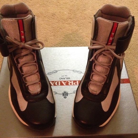 Black prada sneakers