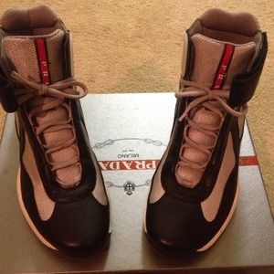 Black prada sneakers