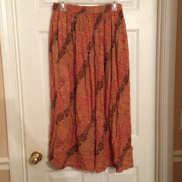 Tribal maxi skirt