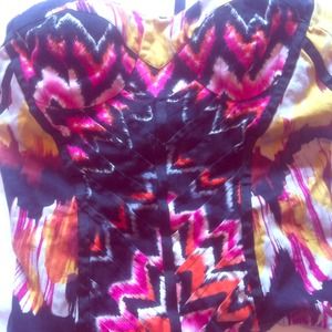 ONHold Colorful bebe corset bustier top