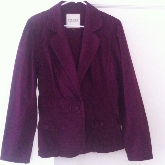 💢SOLD💢Cinched Plum Blazer