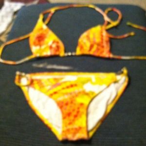 Bright floral bikini