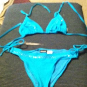 Turquoise joe boxer bikini