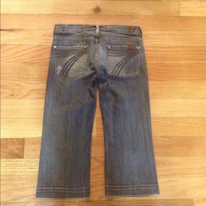 Seven for all mankind dojo cropped jeans 28