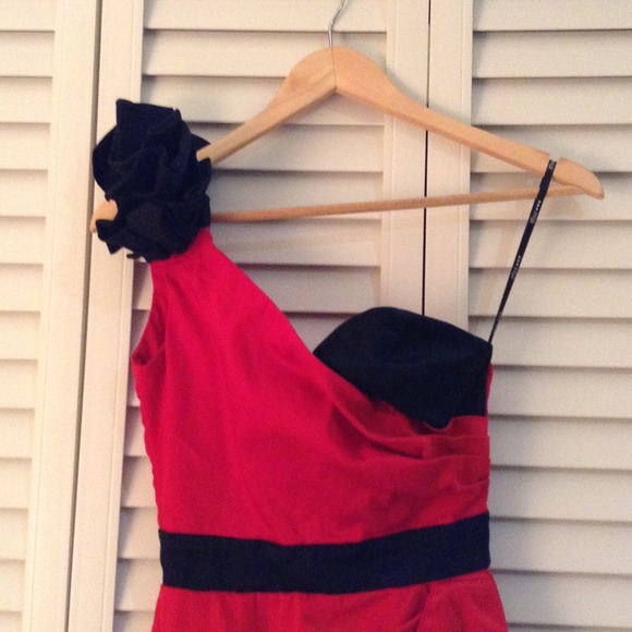 ASOS Rosette One Shoulder Dress - Picture 2 of 4