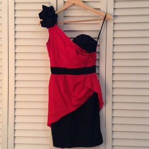 ASOS Rosette One Shoulder Dress