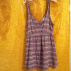 Summer tank top made of cotton and rayon