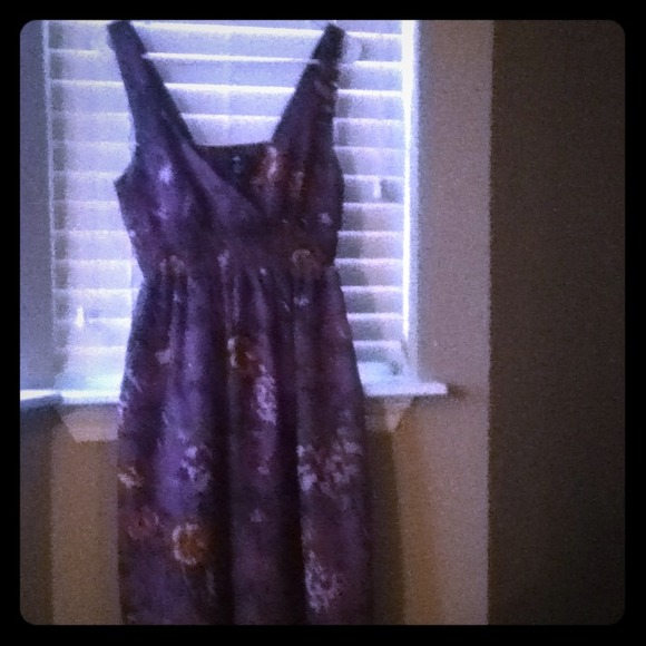 H&M purple floral dress