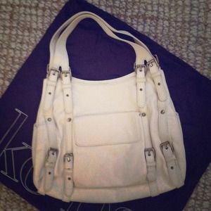 Kooba white satchel bag